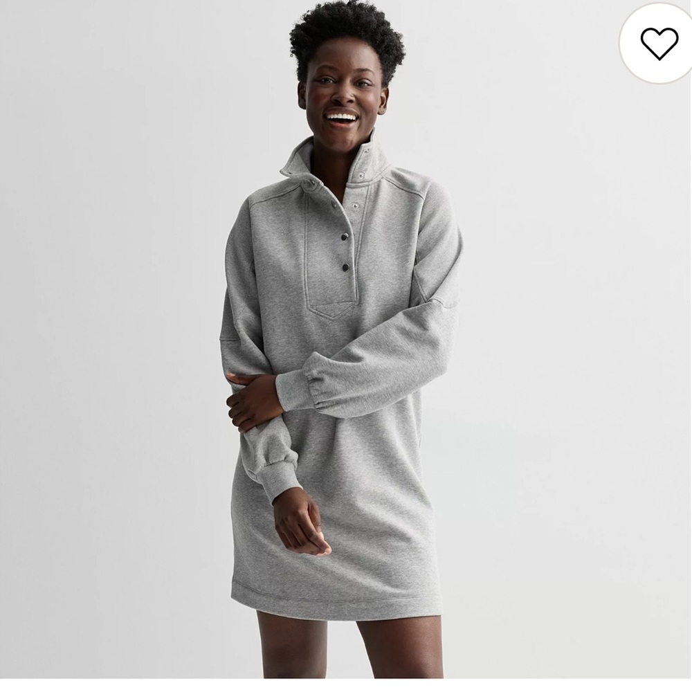 NWT Sonoma Goods For Life® Sweatshirt Dress Women’s SZ Small in‎ Dovetail Grey